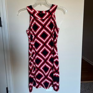 Size small red and black dress